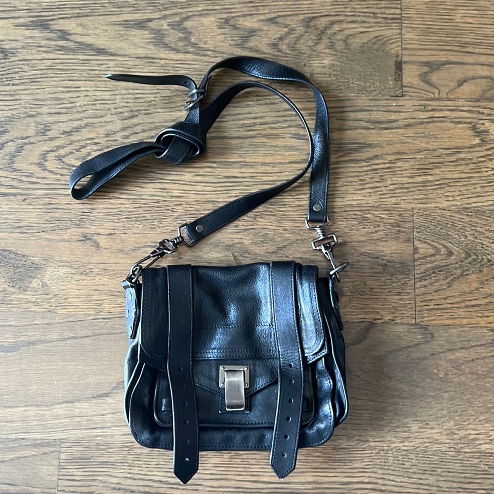 Proenza Schouler PS1 Pouch Crossbody Mini Bag - Black